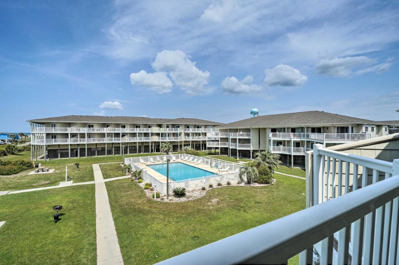 Oak Island Beachfront Condo With Community Pool Luaran gambar